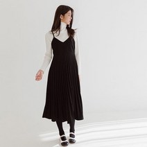 미니로이 폴리 여아 주니어 초등학생 겨울 뷔스티에 주름 스커트 원피스