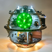 스타 워즈 데스 스타 호환 키덜트 레고 블럭 브릭 액세서리에 적합 LED 조명 램프, 단일사이즈, 데스 스타 LED 조명