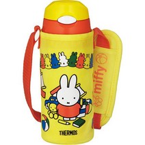 써모스 THERMOS FHL-402FB-YOR [진공단열 빨대 보틀 400ml 옐로우 오렌지], 단일