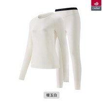 네이처하이크 통기성 속옷 남녀 스키 위킹 열 속옷 NH22NY001, Women White+S