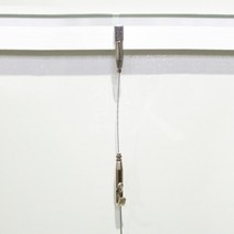철물인 와이어 액자걸이 (벽면설치 - 7자레일 사용), 07. 7자 (일반 소) - 실버, 1개