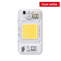 수경 재배기 귀농 재배 분무 다육이 cob led 성장 빛 칩 전체 스펙트럼 20w 꽃, 콜드 화이트 6000k, 50w 220v
