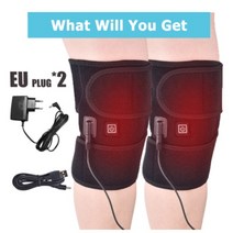 임산부 다리마사지기 사지압박순환장치 주열기 42 개대 전기 가열 패드 무릎 마사지 가열, USB 및 EU 플러그 2개