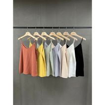 [1+1기획] 텐션 좋은 실키 레이어드 끈나시 봄 여름 스판 나시 블라우스 이너 티셔츠