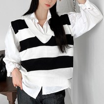 뜨개진 여성용 안나 루즈 조끼