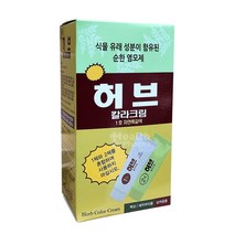 허브 칼라크림 1호 2호 허브염색약 옻 안타는 염색약 한방염색약, 1개, 1호(자연흑갈색)