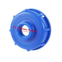 내구성 IBC 물 탱크 피팅 S60X6 스레드 1/2 "3/4" 1 "정원 호스 커넥터 IBC 탱크 밸브 교체, 01 blue