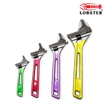 로보스터 컬러 경량몽키 UM-24 / UM-30 / UM-36 / UM-46 스패너 렌치 멍키 깔깔이 몽키렌치 6인치 / 8인치 / 10인치 / 12인치, 컬러경량 6인치(UM-24), 1개