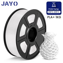 JAYO PETG PLA metapla PLUS 필라멘트 1kg 175mm 직경 공차002mm 100 기포 없음 고강도 FDM 3D 프린터 소재, PLA PLUS White