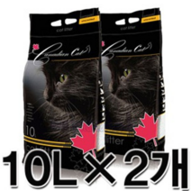 [코코비샵] 캐나디안 캣 고양이모래 무향 10L X2개 애완용품, [코코비샵] 본상품선택