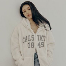 후아유 공용 시그니처 퍼플리스 패치집업 WHMZC4T11U