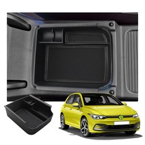 RUIYA 골프 8세대 2022+ 수납 콘솔박스 트레이, 블랙