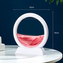 3D 모래 시계 인테리어 소품 선물용 샌드아트 미니 깊은 바다 풍경 움직이는 예술 홈 액세서리 크리에이티브 감압 사무실 장식 룸, [15] H 5 inch
