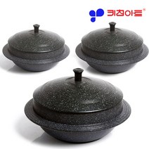 키친아트 양면코팅 통주물 가마솥 미니가마솥, 22cm