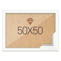 보석십자수액자 50x50 고급형 모던화이트, 단품