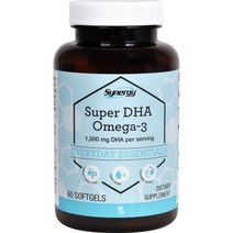 Vitacost Synergy DHA 오메가3 1회 제공량당 DHA 1000mg 소프트젤 60정