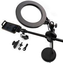 핫버튼 수직촬영 거치대 항공샷 탑뷰, 고급형(카메라 및 DSLR), 본품+조명