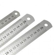 스틸자 스텐 쇠 자 철자 측정용 눈금자 15 20 30(cm), 3스틸자-30cm