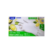 크린랩 크린 라텍스장갑 (소) 100매, 크린라텍스(소)100매