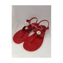 스카르파 LOVE MOSCHINO Women’s Scarpa Red Sandals W/ Glittered Red Bow Size 37 BRAND NEW