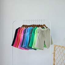 남자 밴딩 4부 피그먼트 워싱 컬러풀 트레이닝복 반바지 (11컬러)