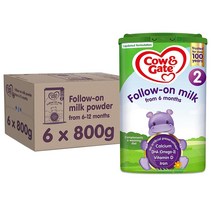 Cow N Gate 2 Follow On Baby Milk Powder 카우앤게이트 6~12개월 베이비 밀크 파우더 분유 800g 6개
