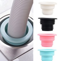 세탁기배수구 마개 실리콘, 핑크, 1개