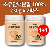 청소년 홈쇼핑 단백질 키즈 프로틴 면역글로불린 G 어른 성인 여성 남성 노인 프리미엄 초유단백질 분말 가루 230g 100% 2통 대용량