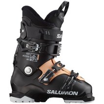 Salomon 살로몬 스키부츠 QST Access 60 W Ski Boots Womens 2024, Black/Beach Sand/White, 23.5