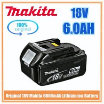 마키다배터리호환 마키타 오리지널 리튬 이온 충전식 드릴 교체 BL1860B 6000mAh, 1.6.0AH-1PCS
