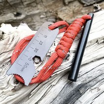 캠핑 파이어스틱 파이어스틸 스타터 불꽃점화 정글 생존도구 호루라기, 파이어스틸 고급형_그린, 1개