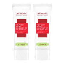 [셀퓨전씨] 어드밴스드 클리어 썬스크린 45ml+45ml (+폼20ml+수분크림20ml 증, 상세 설명 참조, 상세 설명 참조