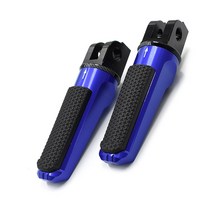 REALZION 오토바이 앞 발 페그 패드 페달 발판 Footpeg For YAMAHA FJR 1300 FZ1 FZ400 FZ6R XJR400 YZF 1000 R1 YZFR, 파란색