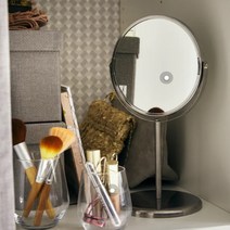 화장대 미니거울 확대 소형거울 양면거울 회전 탁상거울, 원형 양면거울