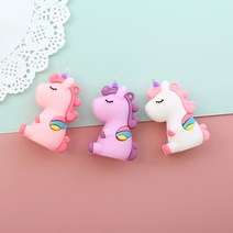 유니콘 입체장식 키링DIY 키링장식 에어팟키링, 퍼플