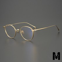 가볍게 눈길을 끄는 초경량 티타늄 레트로 안경테 NO.90