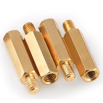 M2.5 황동 육각 서페이서 지지대볼트 서포트 볼트 지지대 PCB 보드 고정 기둥 스터드 나사, 5mm (30개)