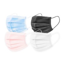 여름용 국내 당일발송 비말차단용마스크 화이트 50매 3중필터 멜트브라운 필터 비말차단마스크 덴탈마스크 숨쉬기편한 일회용 약국 마스크, 대형100매, 핑크