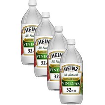 Heinz All Natural Distilled White Vinegar 하인즈 화이트 비네거 식초 946ml 4팩, 4개
