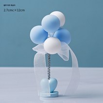 풍선 인형 공예품 장식품, 블루 하트 피치