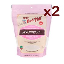 밥스레드밀 서양 칡 전분 가루 글루텐프리 454g x2봉 Arrowroot Starch Flour Gluten Free, 2개