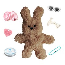 당신의공간 위트렌드 고퀄리티 모루인형 걱정인형 만들기 꾸미기 모루 실 털인형 키링 부자재 철사 키트 눈 코, 당공 모루인형 I