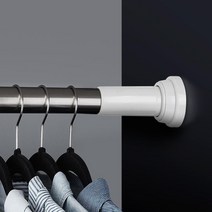 벽사이 스프링식 무타공 옷거는스텐봉 못안박는커튼 커텐봉, 원형압축봉 120