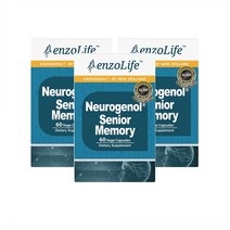 Enzo Life Neurogenol Senior Memory 60s 엔조라이프 뉴로제놀 시니어 메모리 60정 3팩