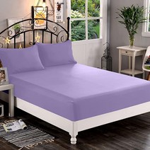 Elegant Comfort 프리미엄 호텔 품질 매트리스 커버 1장 고급스럽고 부드러운 1500수 이집트산 침구 최대 40.6cm(16인치) 높이 딥 포켓 주름 및 변, Navy Blue_Full