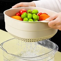 플라스틱 물빠짐 채반 투명트레이 포함, 그레이