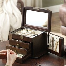 위블앤 미국식 아이디어 원목 수납 데스크 열쇠