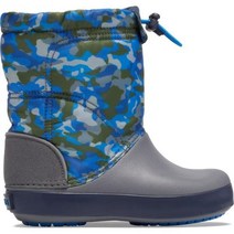 Crocs Crocband LodgePoint Graphic Winter 부츠s -, 육군그린/탄탄, 4 아이들