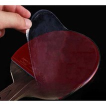 탁구 라켓 보호 필름 4장 개 덮개 투명 시트 러버, 일반 보호막 4개 (파란색 모델)