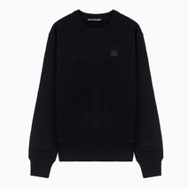 아크네스튜디오 (당일) 22FW 아크네 스튜디오 페이스 로고 블랙 맨투맨 CI0114BLACK